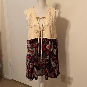 •Paisley baby doll dress